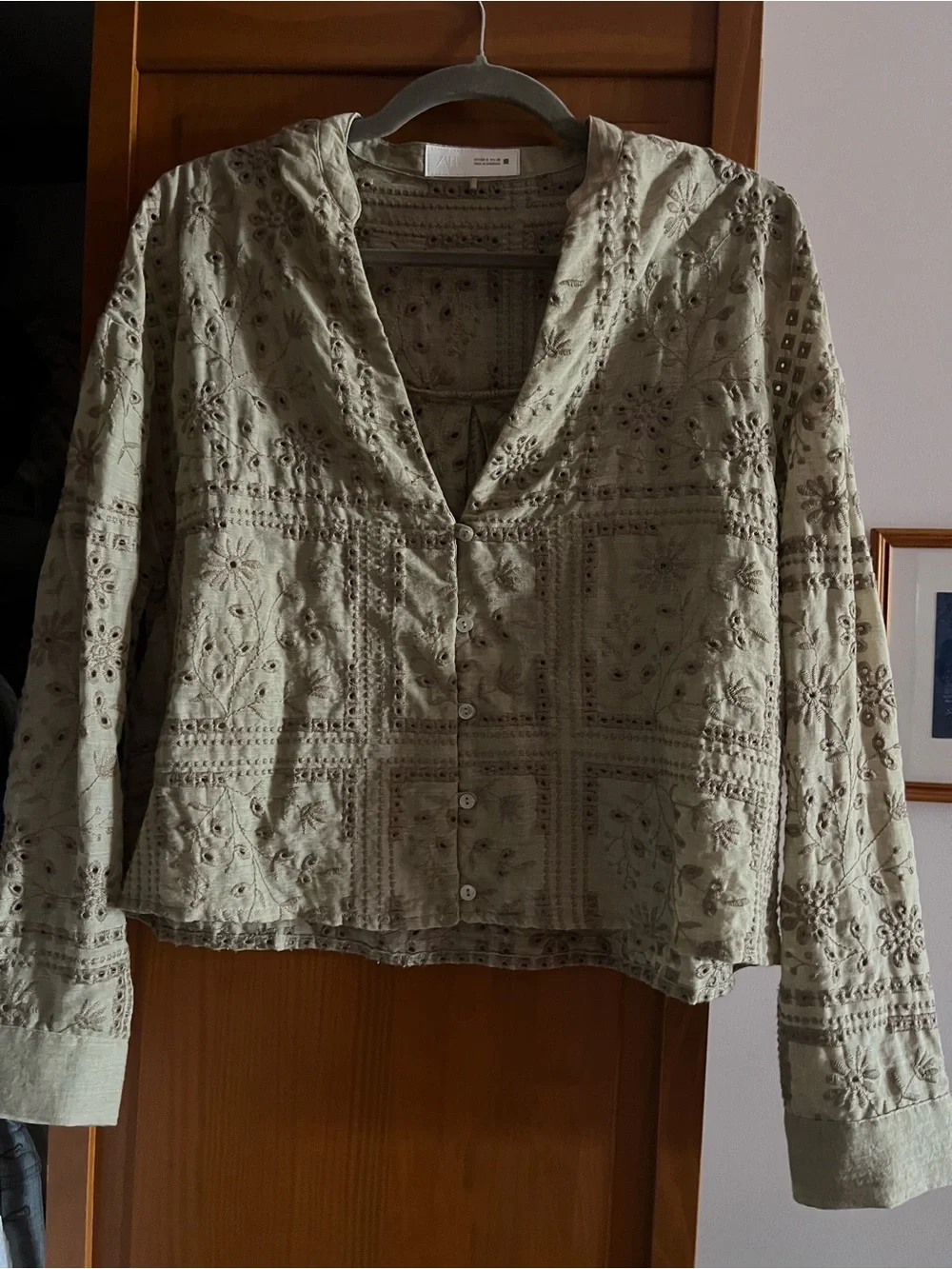 Zara Embroidered Blouse